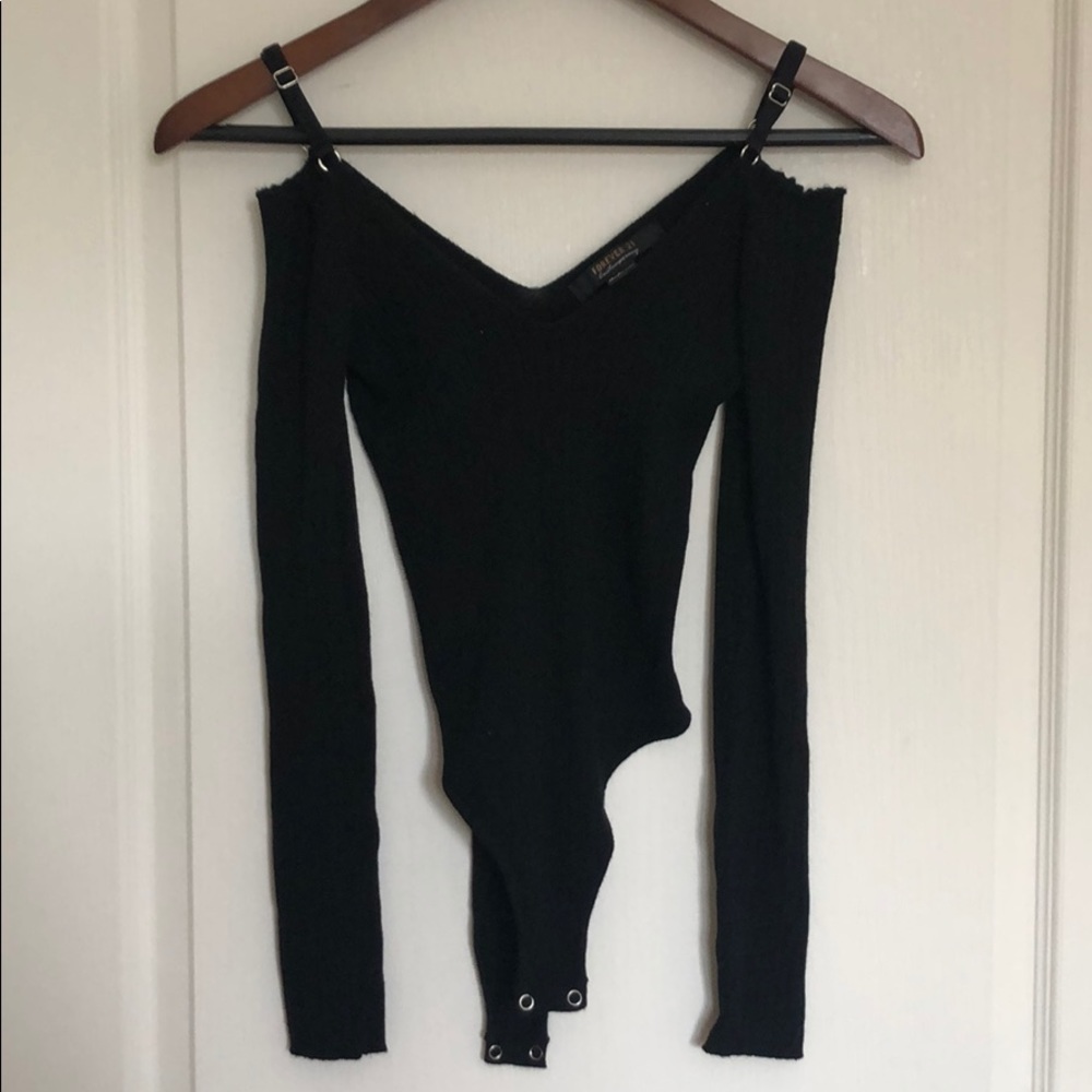 Forever 21 contemporary black bodysuit